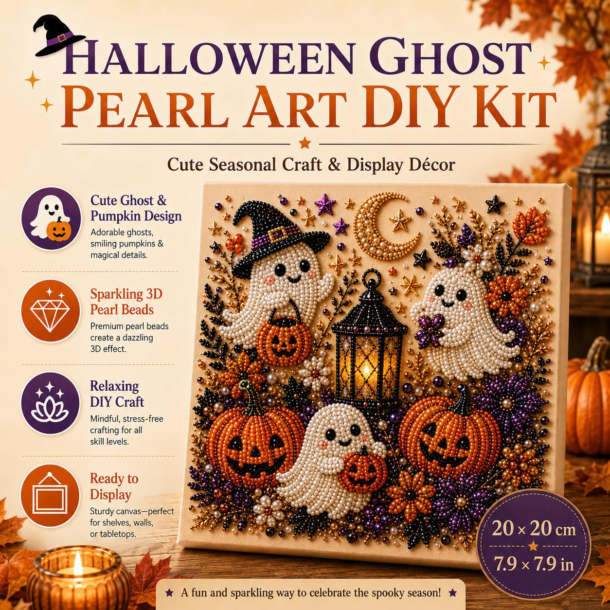 @할로윈 고스트 펄 아트 키트 (성인용 DIY 진주 페 - Resin Craft Kit 리뷰 및 가격