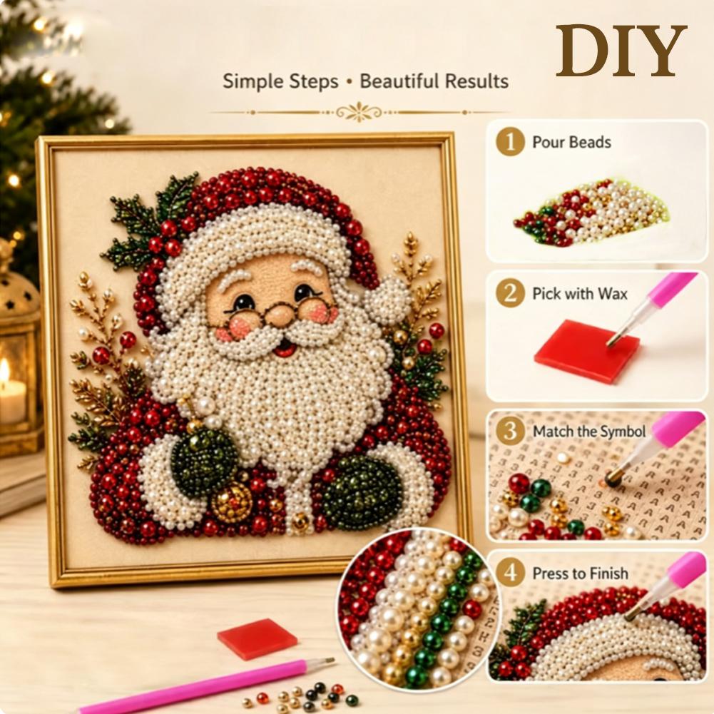 크리스마스 산타클로스 진주 아트 DIY 키트 액자형 비 - Resin Craft Kit 리뷰 및 가격