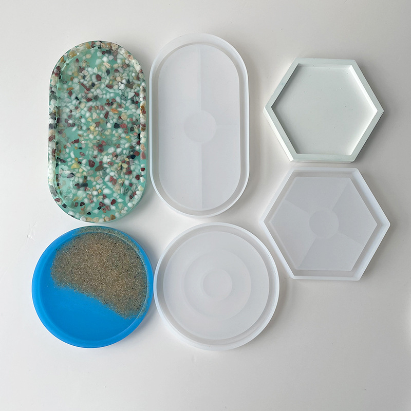 라운드 코스터 실리콘 몰드 DIY 수제 타원형 모양 석 - Coaster Mold Round 리뷰 및 가격