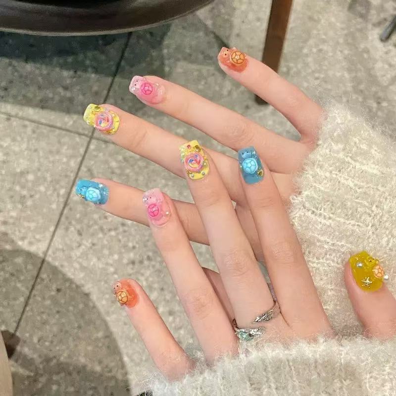 100개 미니 컬러풀 거북이 레진 참 플랫 백 카보숑  - Resin Crafts 리뷰 및 가격