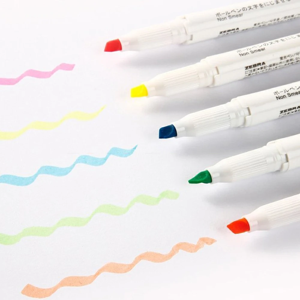 일본 얼룩말 하이라이터 싱글 헤드 마커 펜 세트, 얼룩 - Zebra Pen Mildliner 리뷰 및 가격