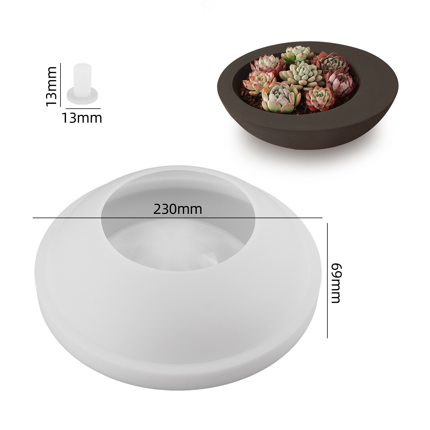 장식, 광택 보관함, 석고, 장식품, 수지 용 1pc  - Coaster Mold Round 리뷰 및 가격